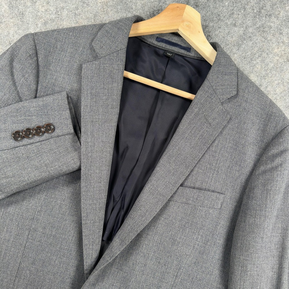 J Crew Ludlow Blazer Mens 36R‎ Gray Wool Suit Jacket Sport Coat Tollegno 1900